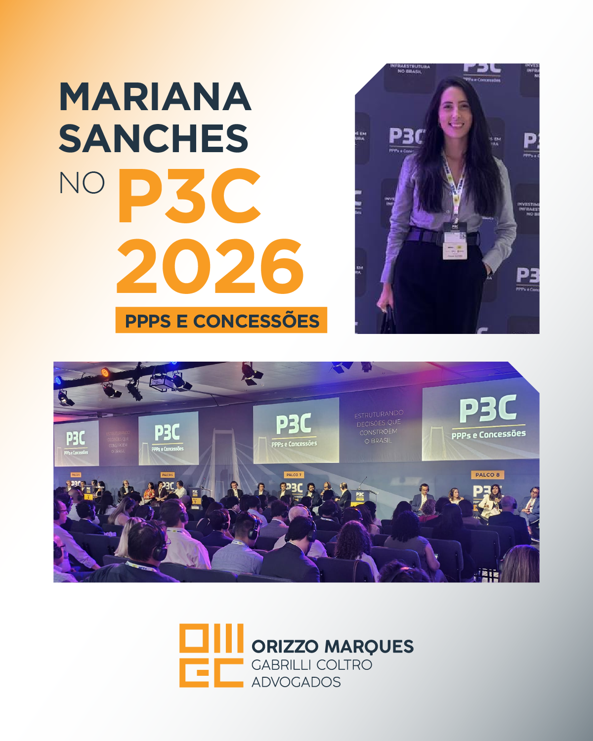 Mariana Sanches no P3C 2026 – PPPs e Concessões