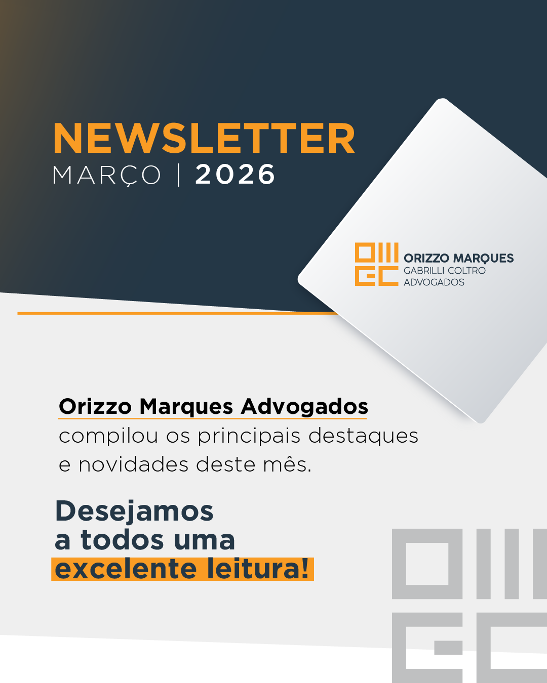 NEWSLETTER MARÇO 2026